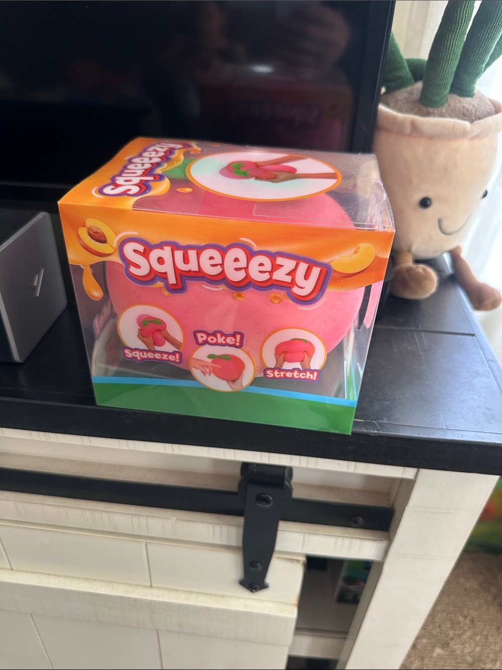 Peach Squeezy Pink Stress Ball Toy by